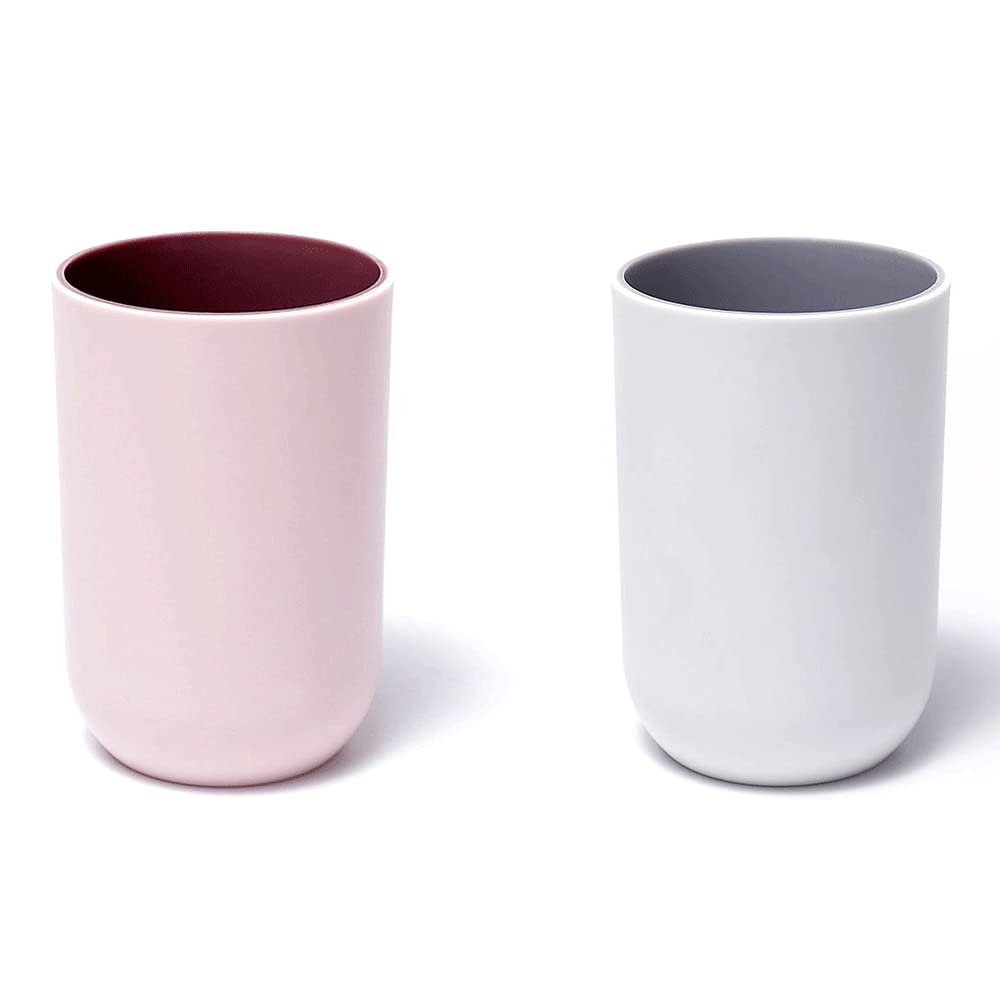 Reusable Drinking Cup Set, Large Capacity Bathroom Toothbrush Cup
