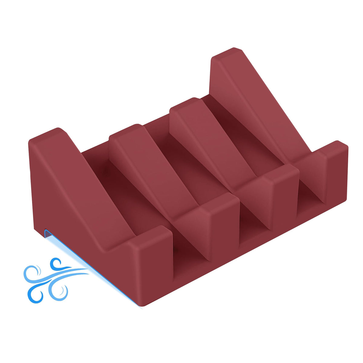 Silicone Soap Dish Set,3PCS Self Draining Soap Holder for Bar Soap