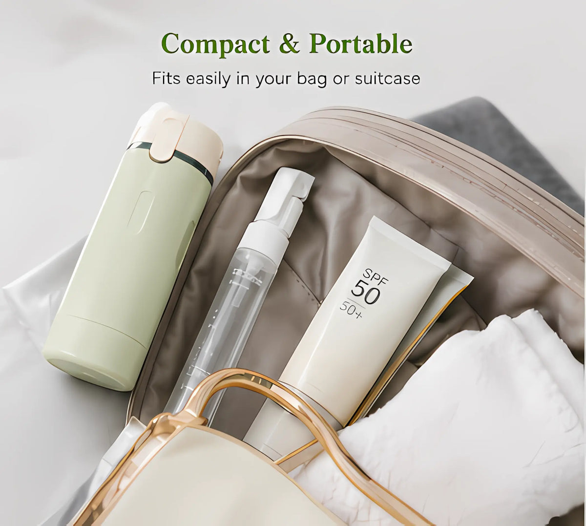2-Pack 4-in-1 Cosmetic Travel Bottles, Portable Leak-Proof Refillable Toiletries Containers for Shampoo, Conditioner, Lotion & Skincare, Plastic Storage Dispenser, Compact Lightweight Travel Organizer for Business Trips & Vacations