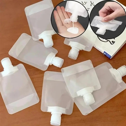 10-Piece Silicone Travel Toiletry Set Pack, Leak-Proof Multi-Size Squeeze Containers with Refillable Push-Top Lids, 30 ml/50ml/100ml Storage Bottles & Jars, Canisters Set, Portable Bag for Shampoo & Lotion Cleaning & Care,sohochic