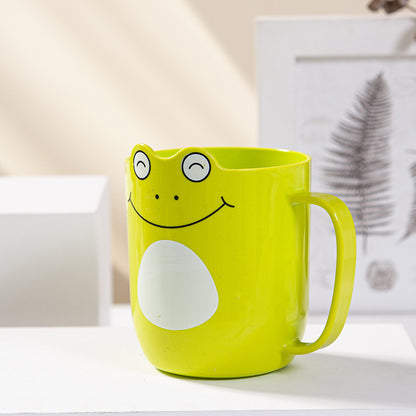 Cartoon Mouthwash Cup Cute Thickened Anti-drop Brushing Cup Household Personality Little Frog Washing Toothbrush Cup Wholesale