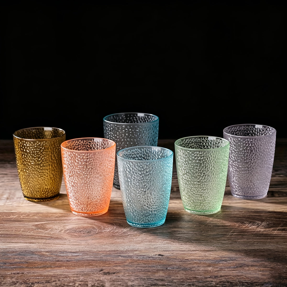 3/6pcs Anti-Drop And Unbreakable Drinking Cups, 7.1oz Acrylic Hard Plastic Cups, Reusable, Suitable for Juice, Beer, Home, Office, Restaurant And Bar, Random Color Acrylic Water Cup, Juice Cup, Beverage Cup