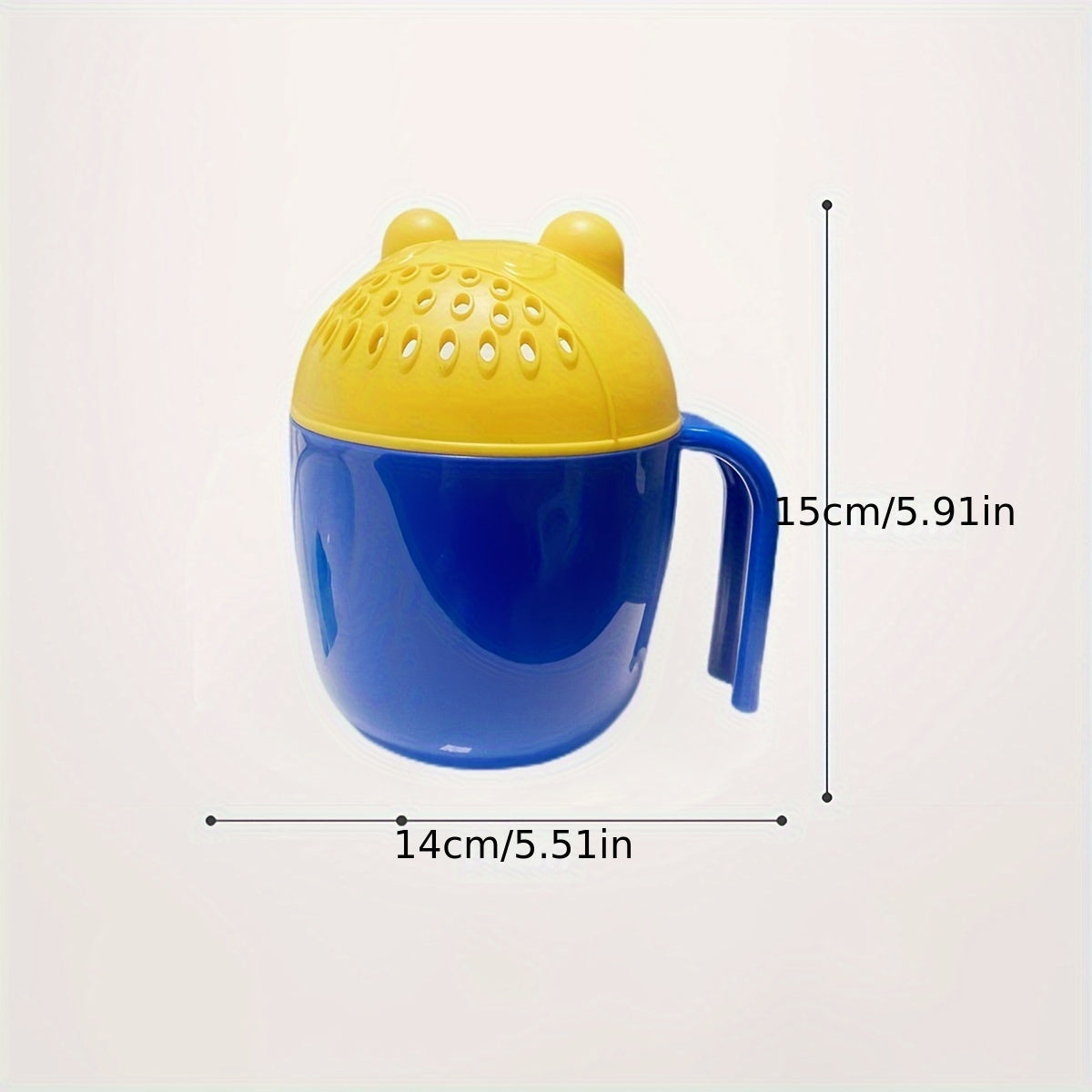 1pc Shower Cup, Cartoon Bear Shower Cup, Shampoo Cup Bathing Shampoo Ladle, Shower Spoon