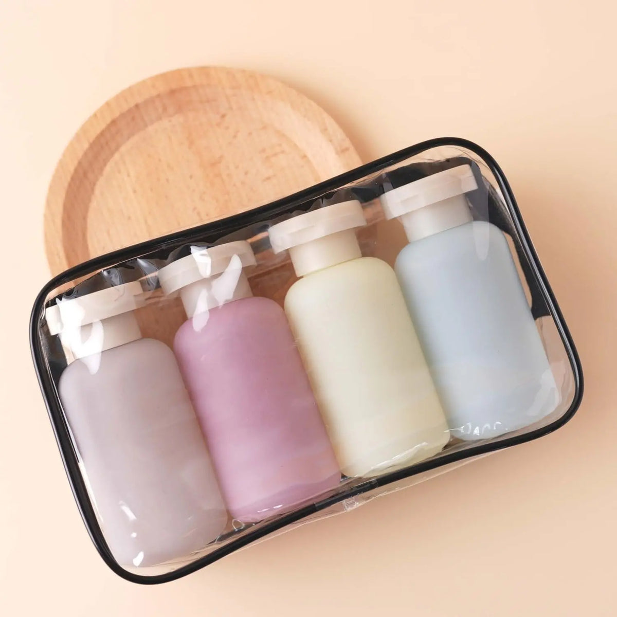Travel Shampoo Bottles for Toiletries, Leak Proof Travel Size Toiletries Bottle Containers for Shampoo and Conditioner,  Squeeze Bottles, Essentials Accessories (Garden Series, 3.4oz, 4 count)