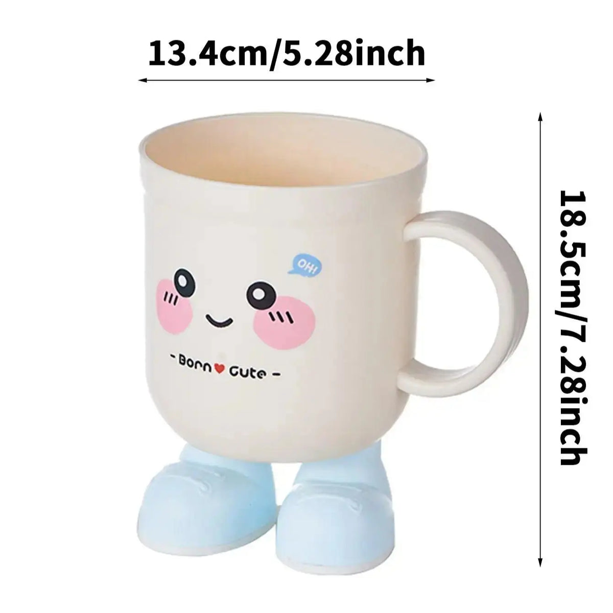 Cute Cartoon Pattern Mouthwash Cup, Multifunctional Toothbrush Holder, Bathroom Accessory Suitable for Dormitory, Household Use and Gifting,sohochic