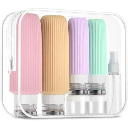 16 Pack Travel Bottles Set, TSA Approved Leak Proof  Squeezable Containers for Toiletries, Refillable Travel Accessories for Conditioner, Shampoo, Lotion &  Wash Accessories