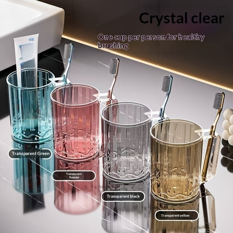Family Simple Wash Cup Light Luxury Brushing Cup Student Couple Gargle Cup Tooth Tank Round Dental Storage
