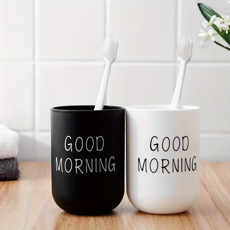1PC Portable Creative Washing Mouth Cups Plastic Home Hotel Toothbrush Holder Bathroom Accessories Mouthwash Storage Cups 300ml Home Goods