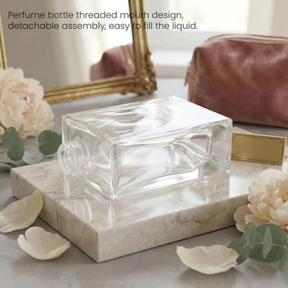 16pcs 30ml Glass Perfume Bottles, Refillable Transparent Travel Perfume Spray Atomizer Bottles with Fine Mist Spray Applicator Empty Spray Bottles