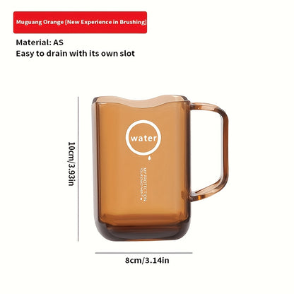 1pc Mouthwash Cup and Toothbrush Cup Simple and Creative Light Luxury Style Wash and Rinse Travel Mouthwash Cup Creative Wash and Rinse Cup