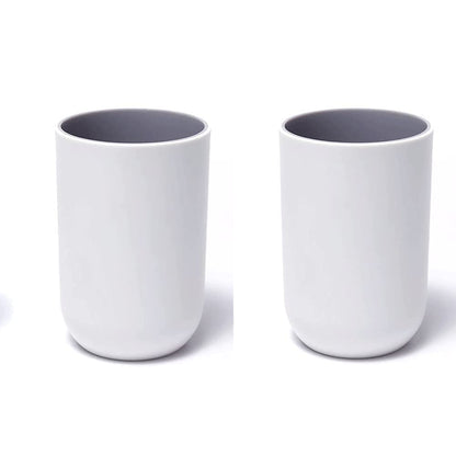 Reusable Drinking Cup Set, Large Capacity Bathroom Toothbrush Cup
