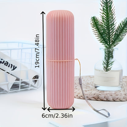 A Multifunctional Travel Toothbrush And Toothpaste Storage Box, Featuring a Sealed Design That Can Hold Both Toothbrush And Toothpaste Simultaneously. It Also Serves As a Rinsing Cup