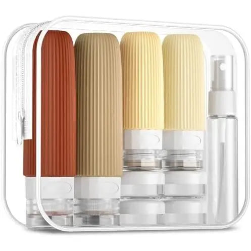 16 Pack Travel Bottles Set, TSA Approved Leak Proof  Squeezable Containers for Toiletries, Refillable Travel Accessories for Conditioner, Shampoo, Lotion &  Wash Accessories