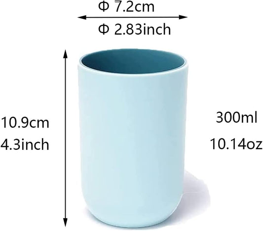 Reusable Drinking Cup Set, Large Capacity Bathroom Toothbrush Cup