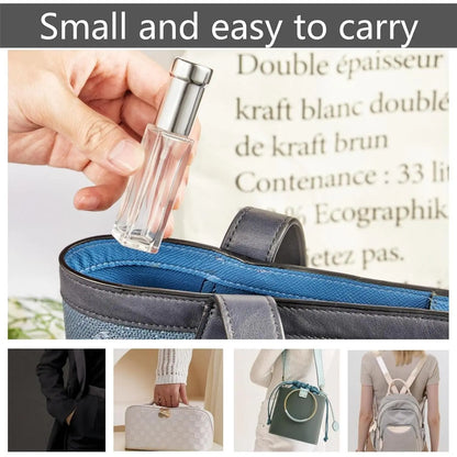 6 Pack 10ml Perfume Travel Refillable Bottles Leak Resistant Empty Glass  Bottles Mini Cologne Atomizer for Travel Size and Decants