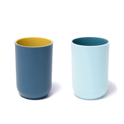 Reusable Drinking Cup Set, Large Capacity Bathroom Toothbrush Cup