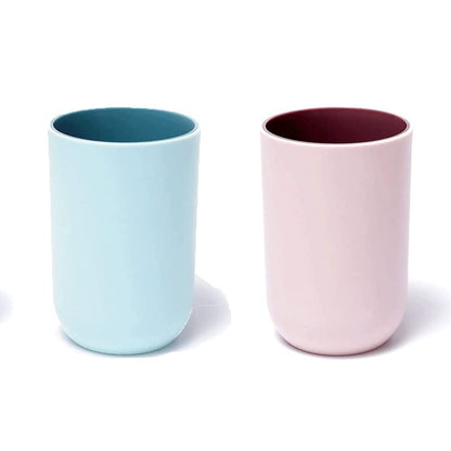 Reusable Drinking Cup Set, Large Capacity Bathroom Toothbrush Cup