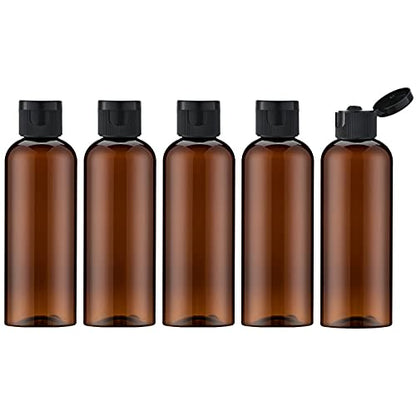 LISAPACK 3.4 oz Travel Bottles for Toiletries, Plastic Shampoo Containers