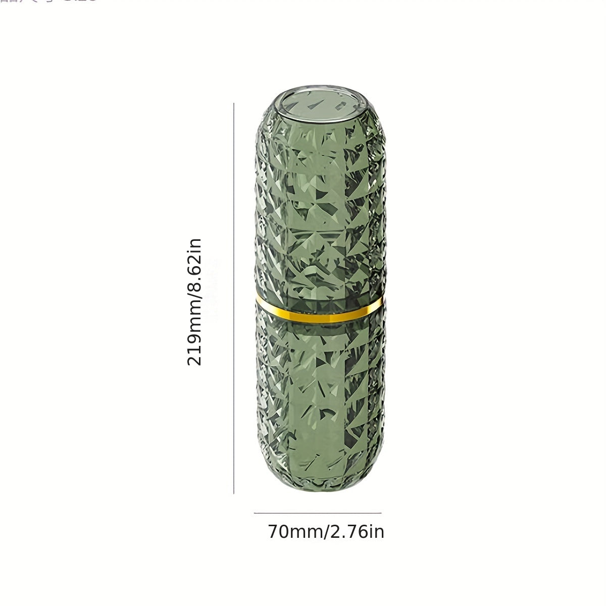 1pc of Luxury Diamond-Patterned Travel Portable Toiletry Cup