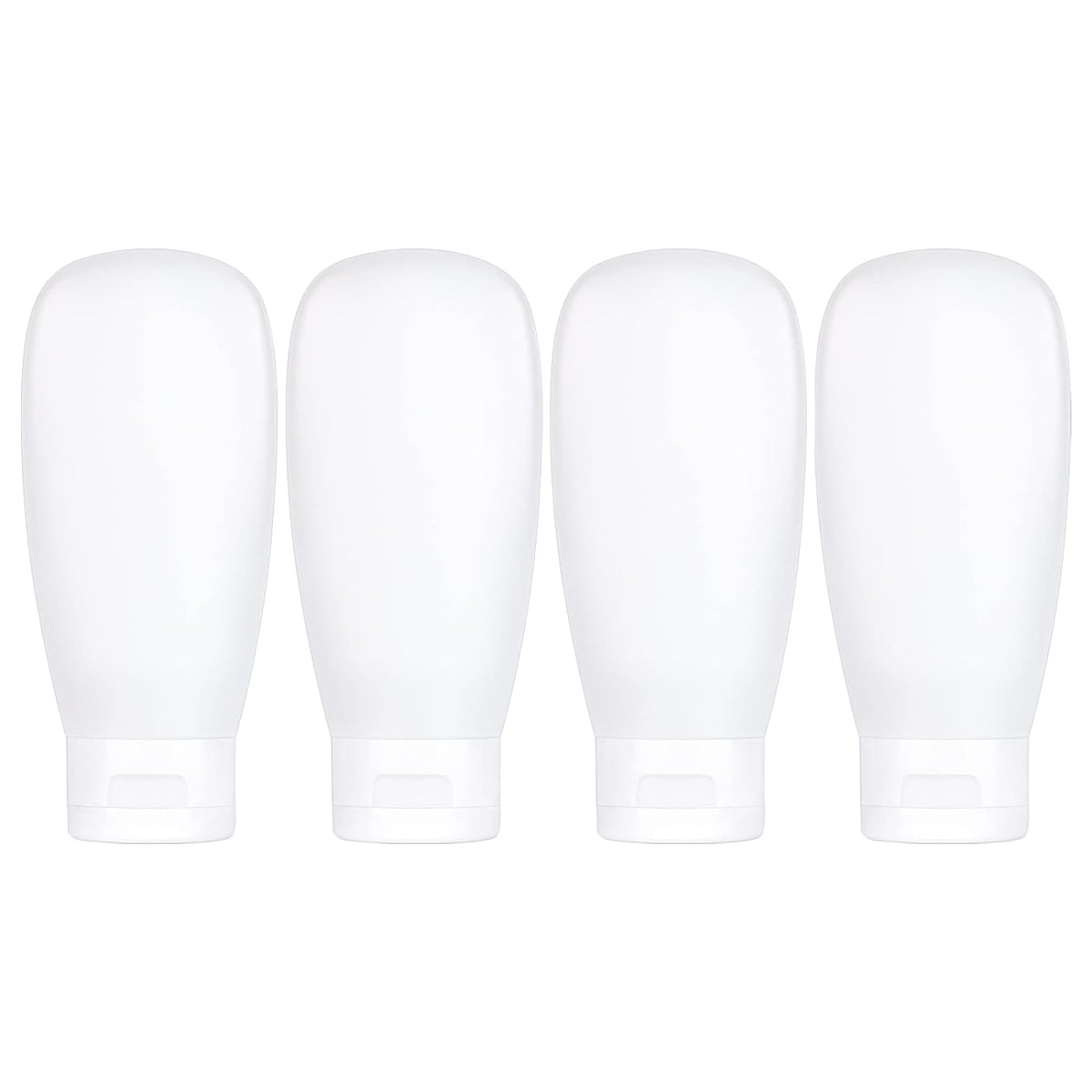 TSA Approved Travel Bottles Set for Toiletries Travel Size Containers Kit 4 Pack Portable Leak Proof Refillable Squeeze Cosmetic Airplane Essential Shampoo Hair Conditioner Body Lotion Bath Shower Gel