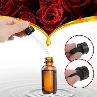 Empty Essential Oil Bottle Set, 6 Counts/set 30ml Glass Bottle with Dropper & Spring Pipette, Refillable Bottle for Essential Oil, Skincare, Glass Bottles