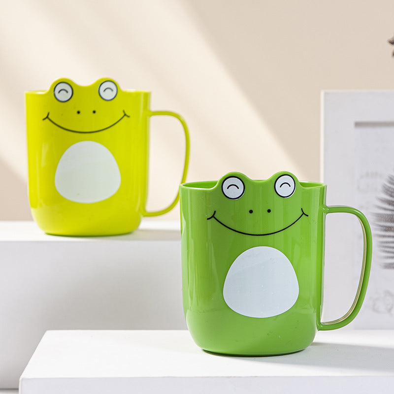 Cartoon Mouthwash Cup Cute Thickened Anti-Drop Brushing Cup Household Little Frog Washing Toothbrush Cup Wholesale