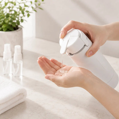 4-in-1 Travel Bottle Set, Refillable Leak Proof Travel Dispenser Bottle for Shampoo, Conditioner and Lotion, TSA Travel Toiletry Container for Trip Essentials
