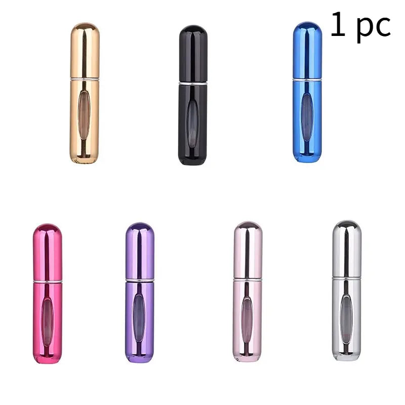 5ml Perfume Refill Bottle Portable Mini Refillable Spray Jar Scent Pump Empty Cosmetic Containers Atomizer for Travel Tool Hot Refillable Spray Bottles