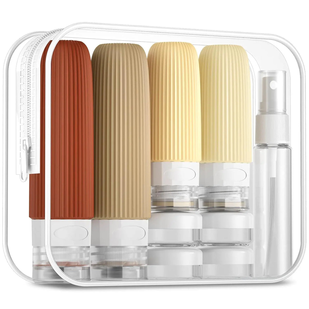 16 Pack Travel Bottles Set, TSA Approved Leak Proof  Squeezable Containers for Toiletries, Refillable Travel Accessories for Conditioner, Shampoo, Lotion &  Wash Accessories