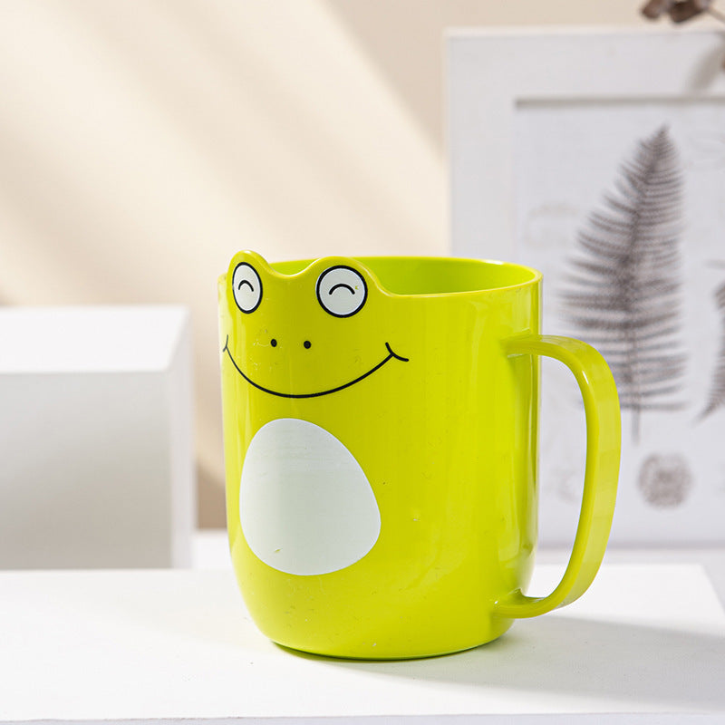 Cartoon Mouthwash Cup Cute Thickened Anti-Drop Brushing Cup Household Little Frog Washing Toothbrush Cup Wholesale