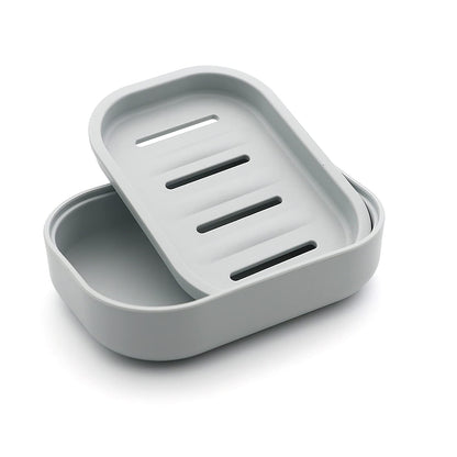 Plastic Soap Dish, Container, Keeps Soap Dry,Easy Cleaning,Drain,White