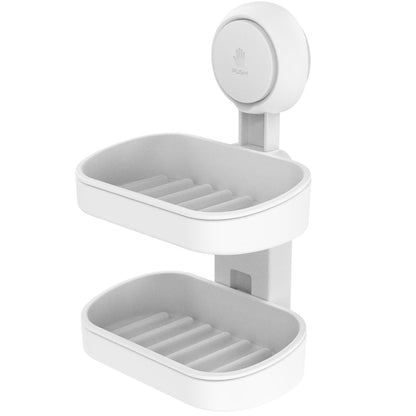 TAILI Soap Holder, Soap Dish for Shower Suction Cup, Bar Soap Holder, White