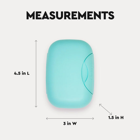 RADIUS Soap Travel Case, BPA-Free Recycled Plastic, Leakproof, Portable for Bathroom, Gym, Home, Camping - Lavender