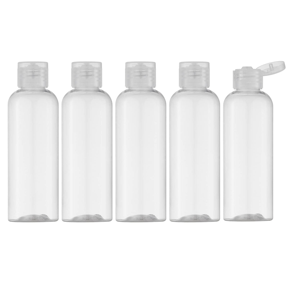 LISAPACK 3.4 oz Travel Bottles for Toiletries, Plastic Shampoo Containers