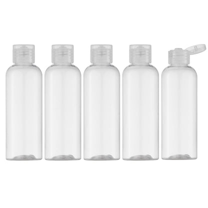 LISAPACK 3.4 oz Travel Bottles for Toiletries, Plastic Shampoo Containers