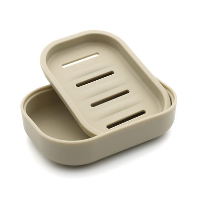 Plastic Soap Dish, Container, Keeps Soap Dry,Easy Cleaning,Drain,White