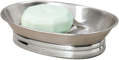 Design Soap Dish for Bathroom Sink, Brushed Stainless Steel