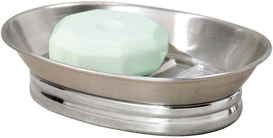 Design Soap Dish for Bathroom Sink, Brushed Stainless Steel