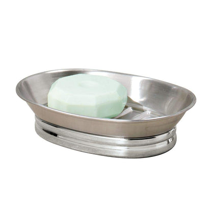 Design Soap Dish for Bathroom Sink, Brushed Stainless Steel