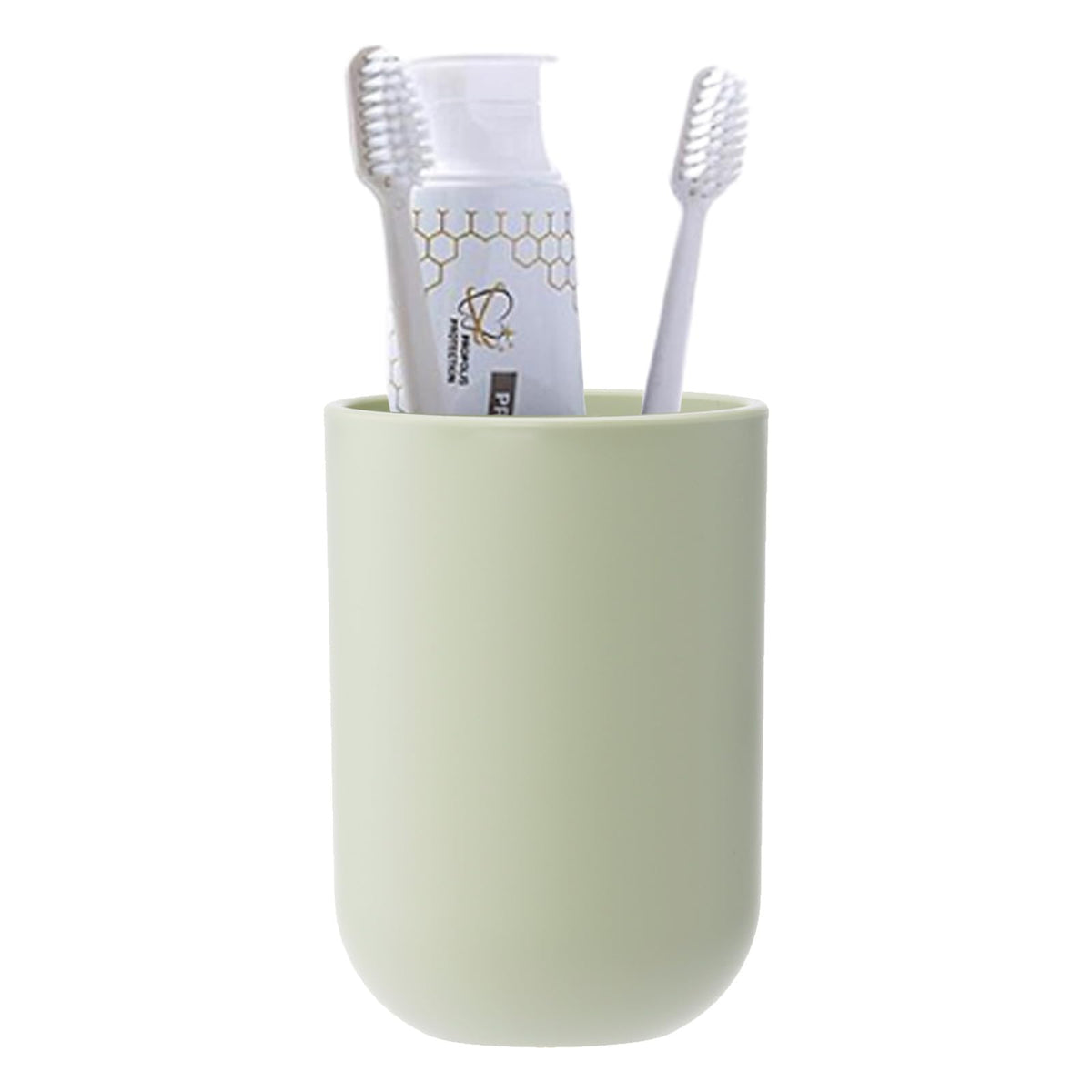Toothbrush Cup, Bathroom Cup, Toothbrush Holder, Bathroom Tumbler, Plastic, 350ml (White)