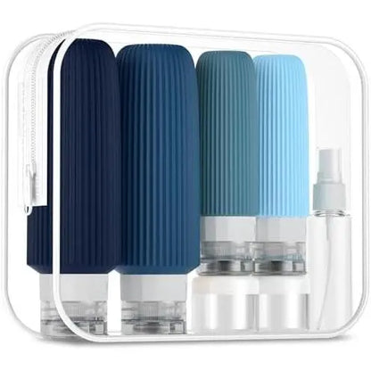 16 Pack Travel Bottles Set, TSA Approved Leak Proof  Squeezable Containers for Toiletries, Refillable Travel Accessories for Conditioner, Shampoo, Lotion &  Wash Accessories