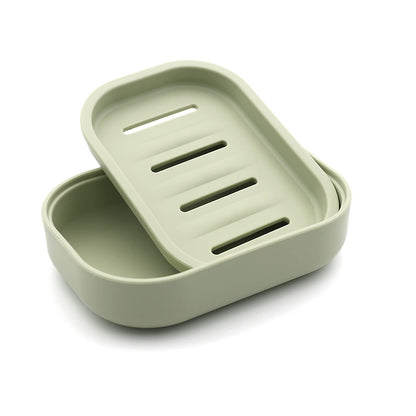 Plastic Soap Dish, Container, Keeps Soap Dry,Easy Cleaning,Drain,White