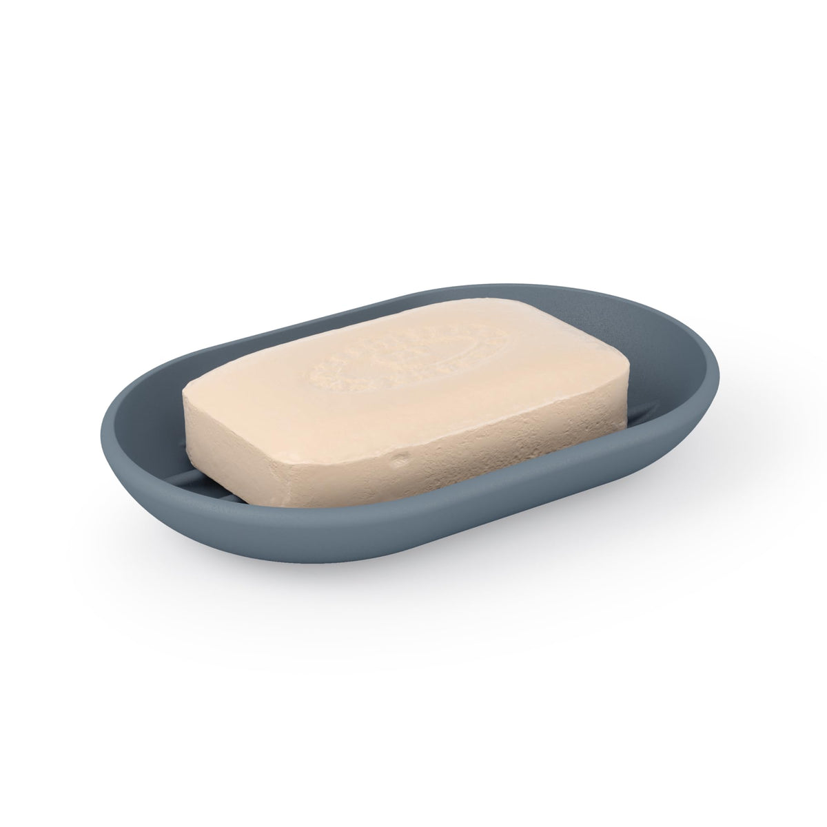 Umbra Touch Soap Dish, Plastic Soap Holder with Drainage, White