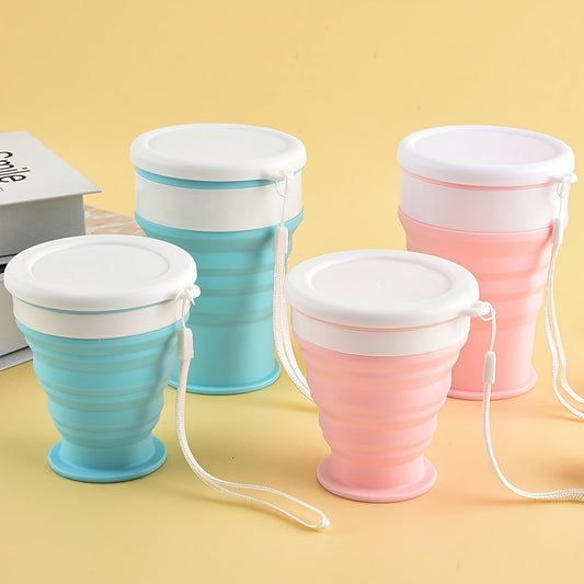 1 Silicone Travel Folding Cup | 6.76oz Portable Camping Cup, Leakproof for Outdoor Hiking, Suitable for Hot and Cold Beverages