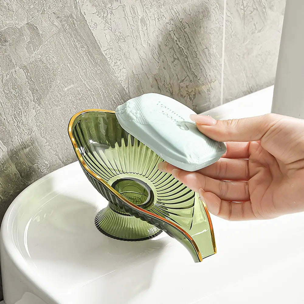 Nordic Style Soap Dish Set, Household Drainage Design, Prevent Water Accumulation, Bathroom Creative Shelf Organizer