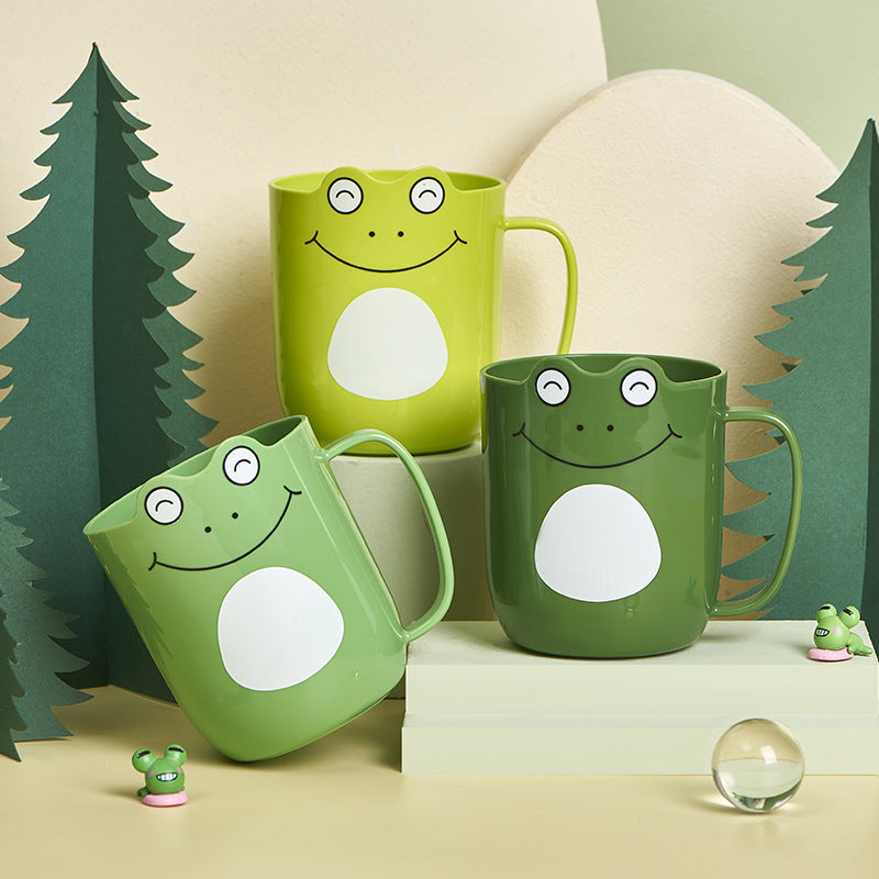 Cartoon Mouthwash Cup Cute Thickened Anti-drop Brushing Cup Household Personality Little Frog Washing Toothbrush Cup Wholesale