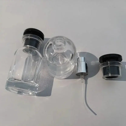 12-Piece Portable Travel Perfume Glass Bottle Set, Travel Bottles, 30ML Leak-Proof Refillable Spray Containers with Box and Vial Caps, Ideal for Samples and Gifting