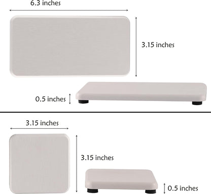 NiuYichee Set of 4 Water Absorbent Diatomite Coasters, Dish Soap Stone Tray