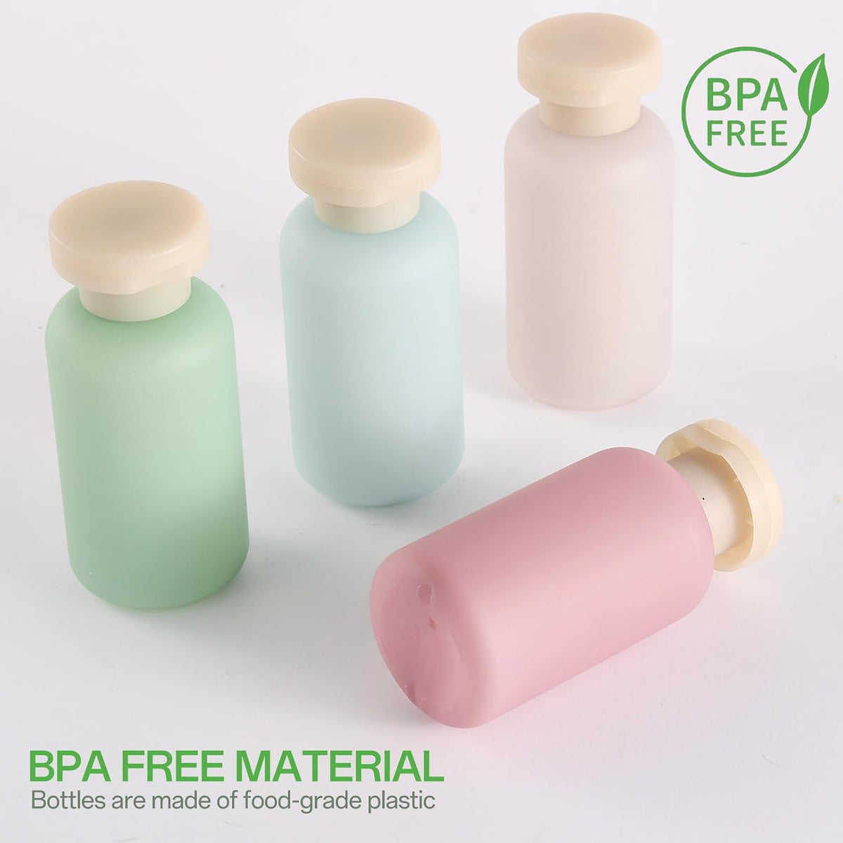 18 Pack Travel Bottles for Toiletries Leak Proof