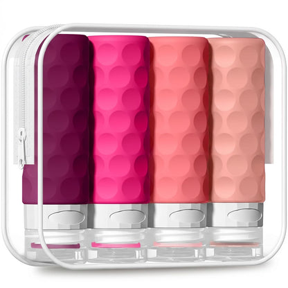 Silevoler Travel Bottles for Toiletries, Silicone Travel Size Containers